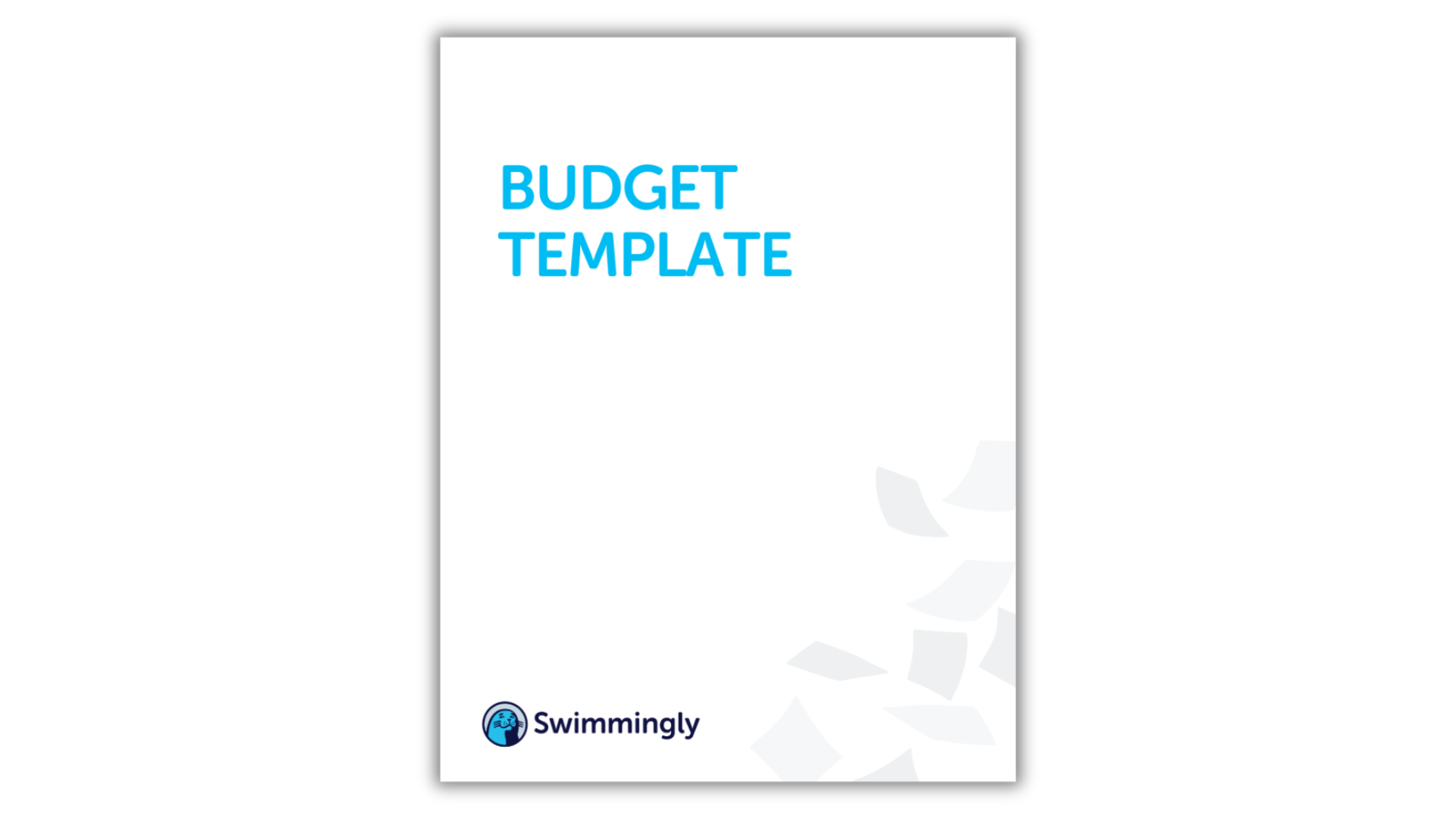 Swim Team Budget Template